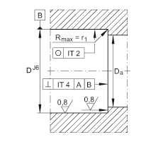 推力角接觸球軸承 ZKLN3062-2RS-2AP, 配對(duì)，雙向，兩側(cè)唇密封