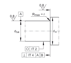 推力角接觸球軸承 ZKLN3062-2RS-2AP, 配對(duì)，雙向，兩側(cè)唇密封