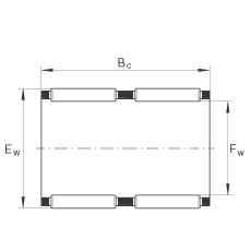 滾針及保持架組件 K75X83X40-ZW, 根據 DIN 5405-1/ ISO 3030 標準，雙列